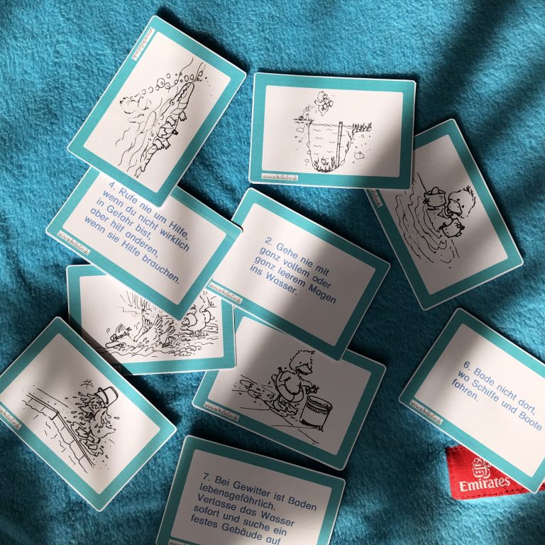 Lernkarten mit Baderegeln